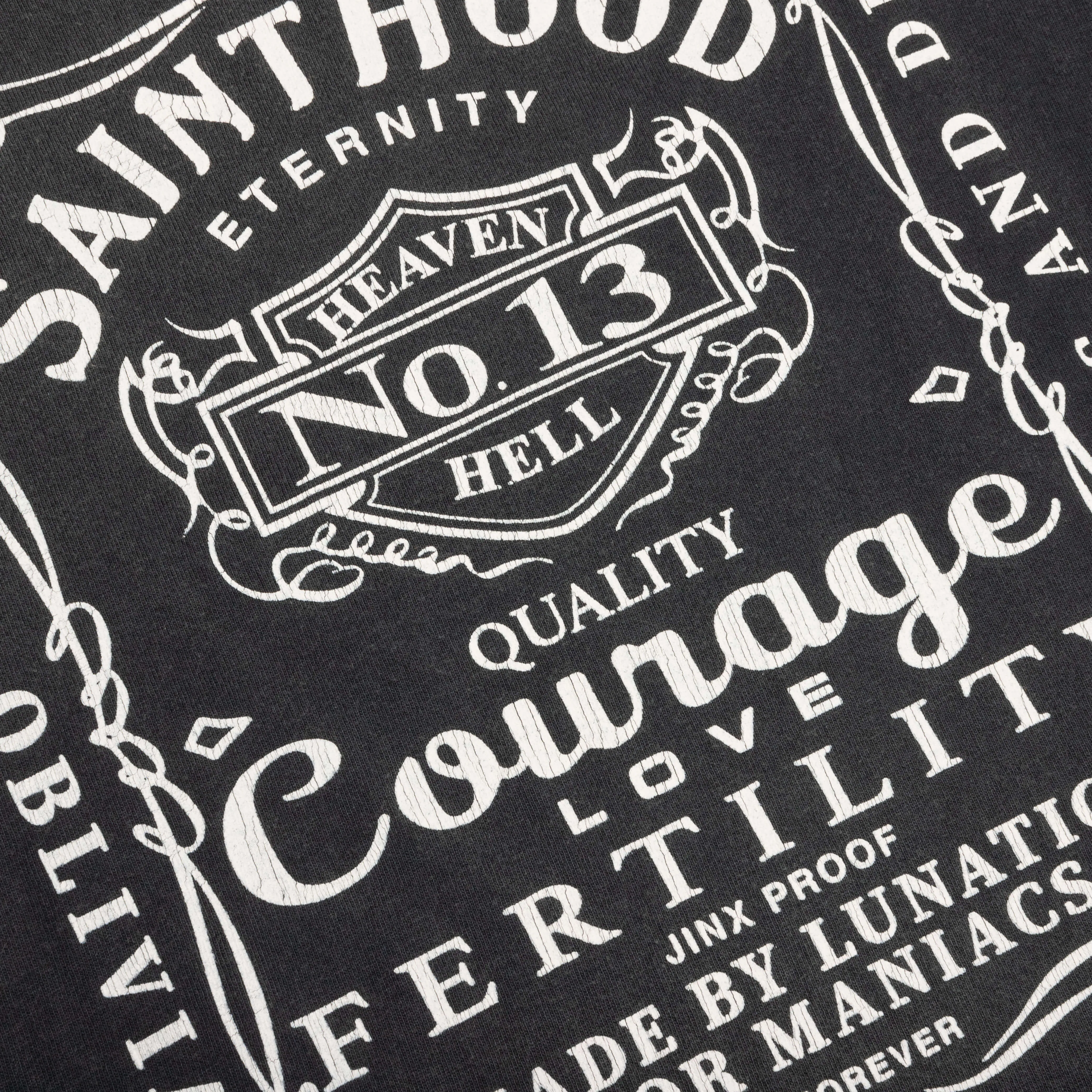 Saint Michael x Neighborhood Skull Bike Tee - Black