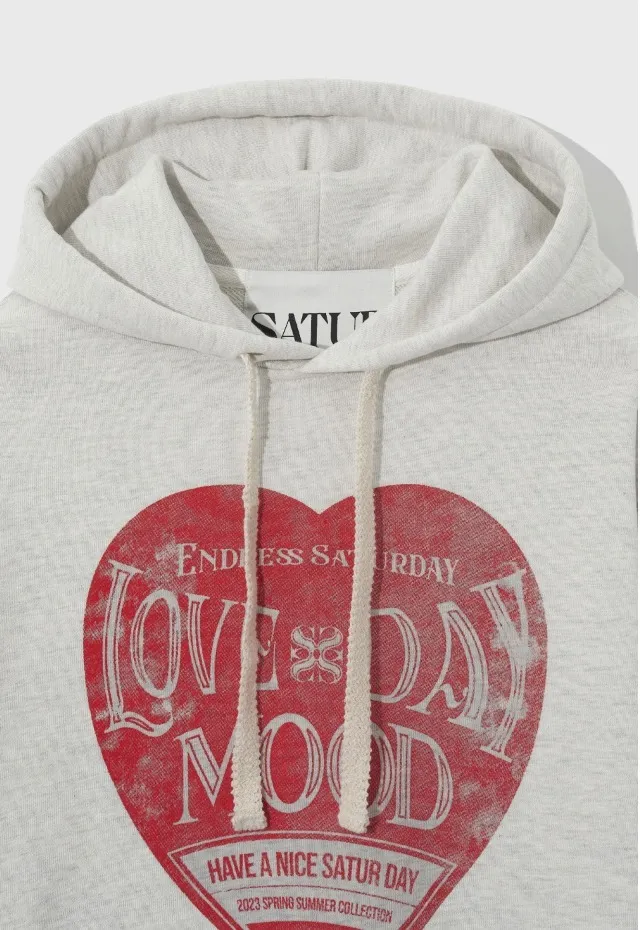 SATUR  |Unisex Long Sleeves Cotton Logo Hoodies