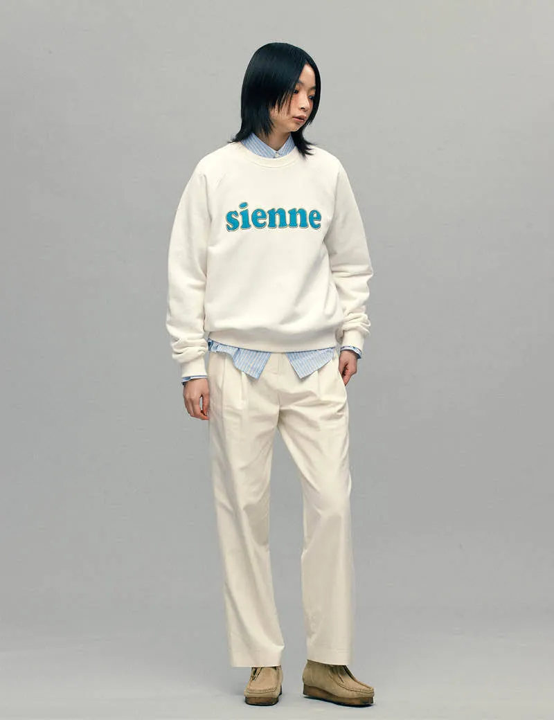 Sienne  |Long Sleeves Cotton Logo Hoodies & Sweatshirts