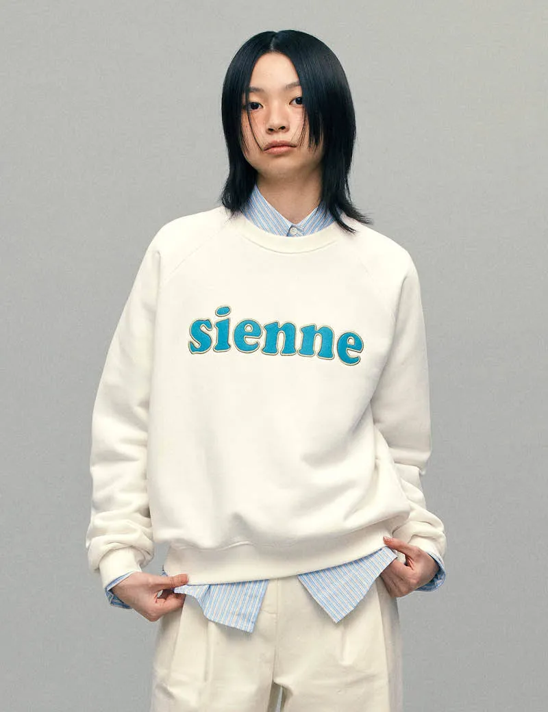 Sienne  |Long Sleeves Cotton Logo Hoodies & Sweatshirts