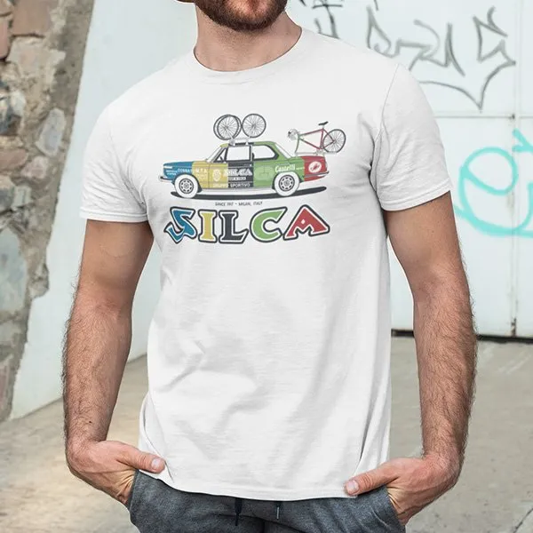 SILCA 1972 BMW 2002 TEAM CAR T-SHIRT - HARLEQUIN MEDIUM ACCESSORY