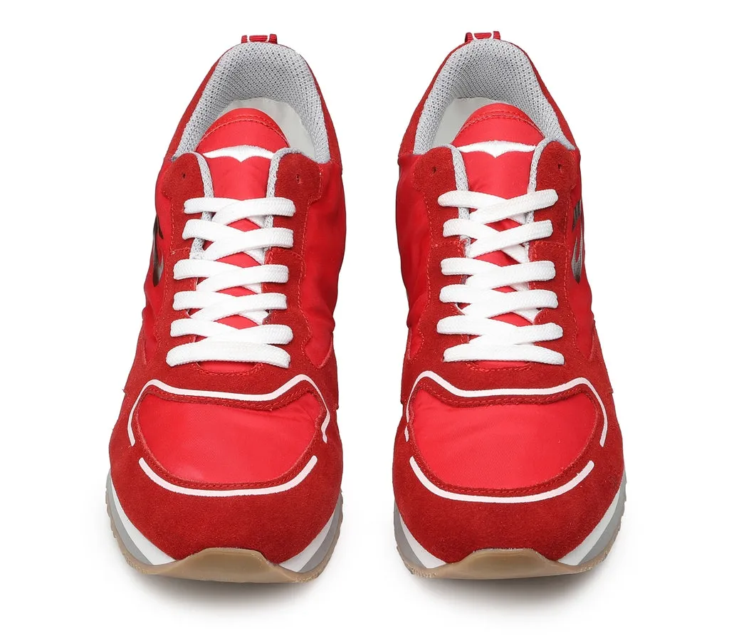 SNEAKER SNEAKERS UOMO AGM008806 SUEDE/NYLON RED