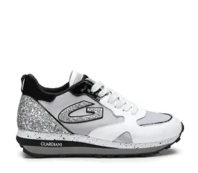 SNEAKERS GUARDIANI DONNA SATIN/WHITE LT.GREY AGW015300