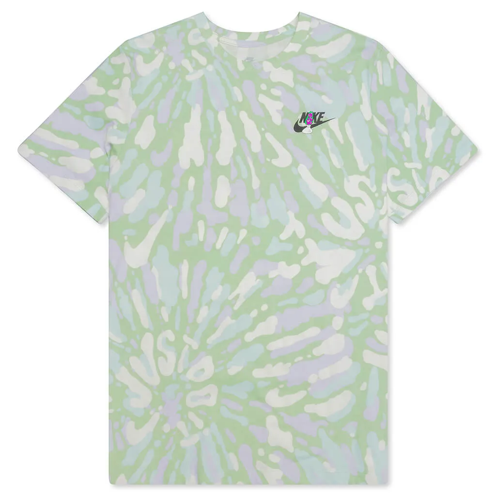 Sportswear Black Light Tie-Dye T-Shirt - Sail/Seafoam