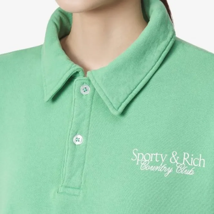 Sporty & Rich  |Long Sleeves Plain Logo Hoodies & Sweatshirts