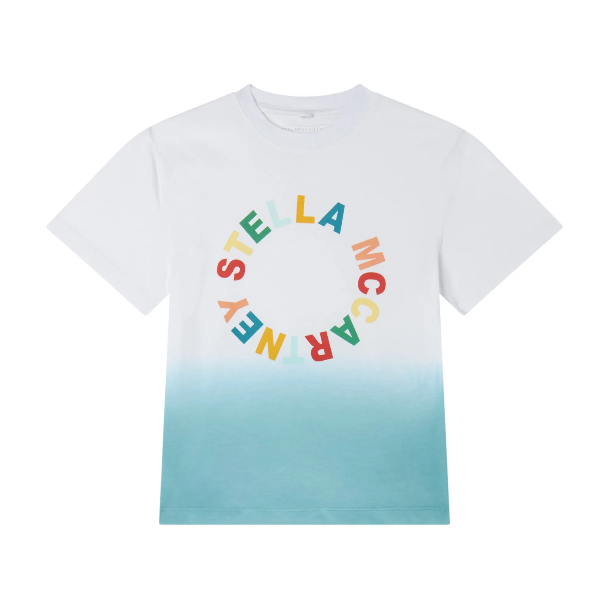 Stella McCartney Boy's SS Tie Dye T-shirt w/ Multicolor Logo Print