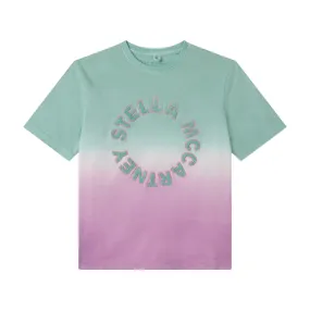 Stella McCartney Girl's SS Tie Dye T-shirt w/ Terry Logo