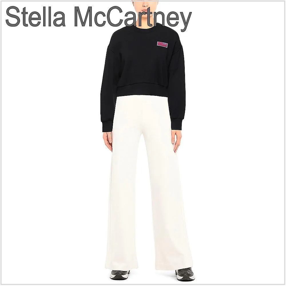 Stella McCartney  |Long Sleeves Plain Logo Hoodies & Sweatshirts