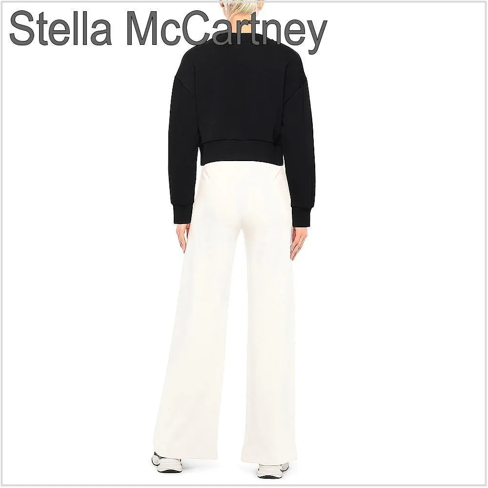 Stella McCartney  |Long Sleeves Plain Logo Hoodies & Sweatshirts