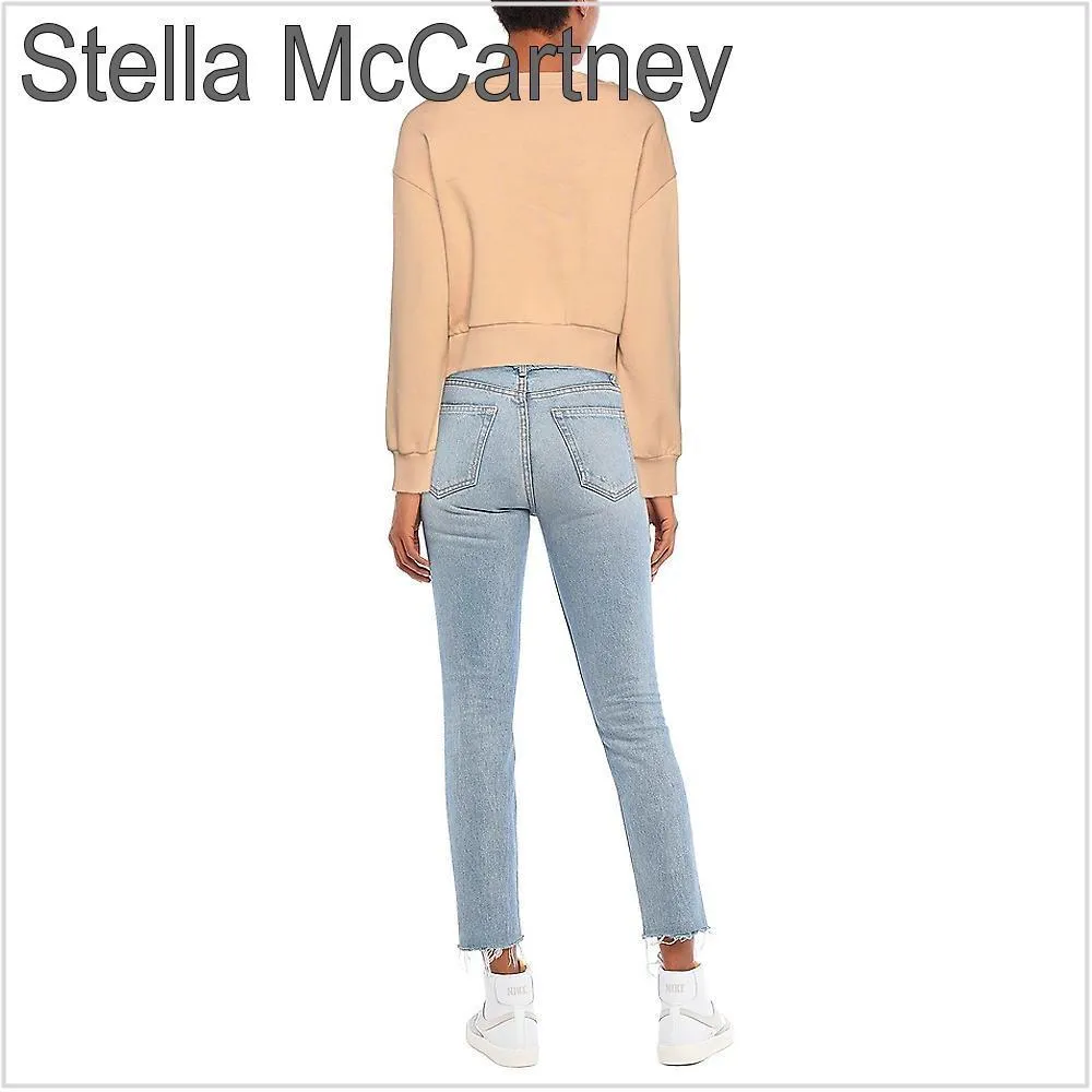 Stella McCartney  |Long Sleeves Plain Logo Hoodies & Sweatshirts