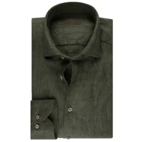 Stenstroms Dark Green Linen Shirt