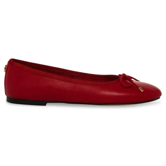 Steve Madden Bellami Red Leather Sheep Nappa Loafer Shoes