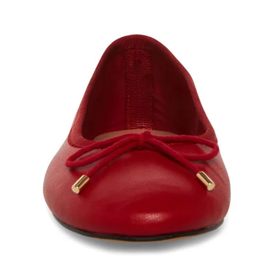 Steve Madden Bellami Red Leather Sheep Nappa Loafer Shoes