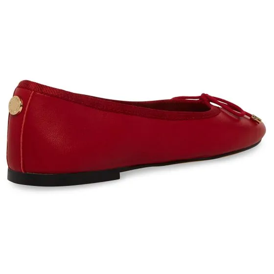 Steve Madden Bellami Red Leather Sheep Nappa Loafer Shoes