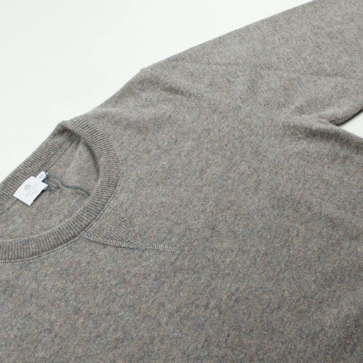 Sunspel - Luxury Wool Sweatshirt - Marble