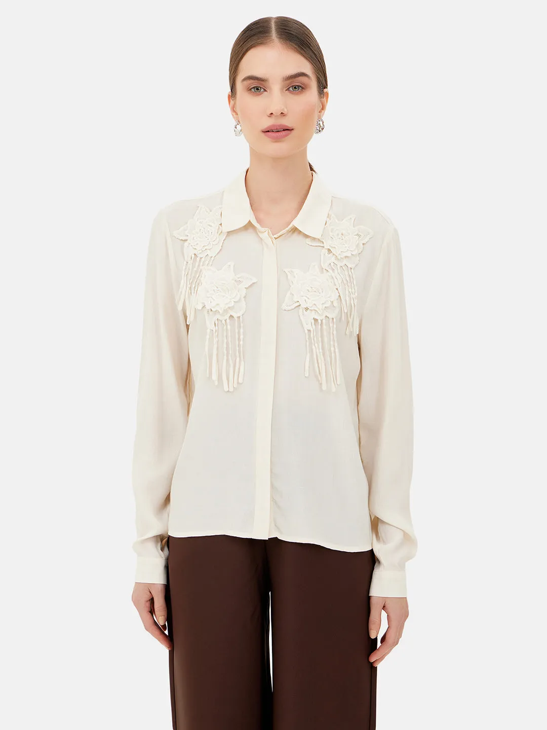 Sydney Embellished Full Sleeves Shirt