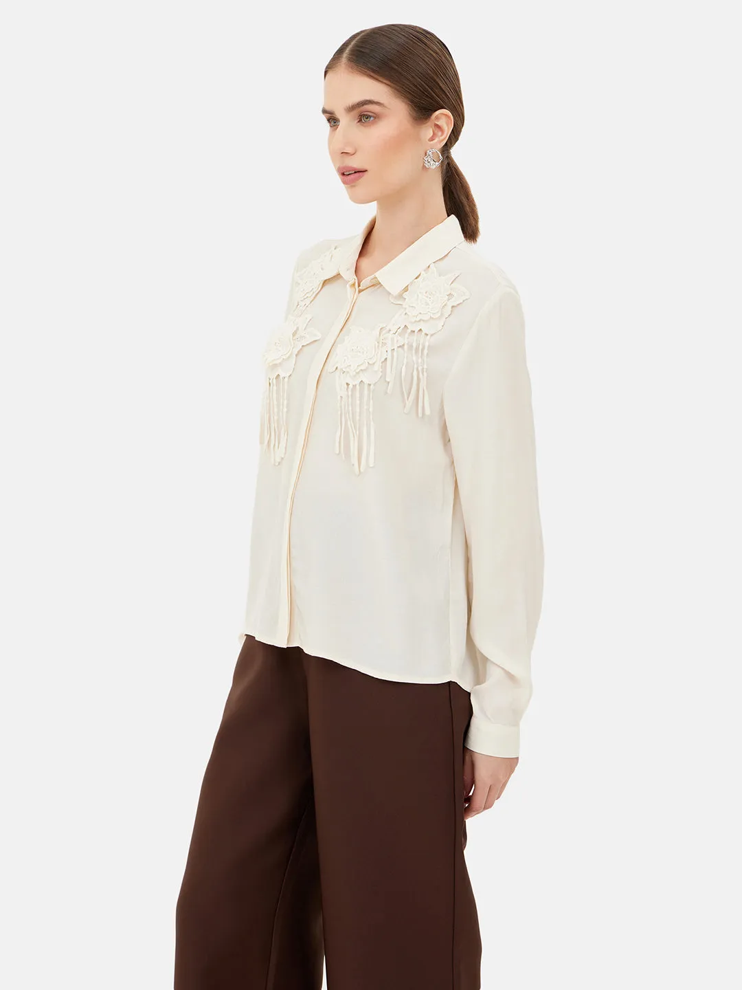 Sydney Embellished Full Sleeves Shirt