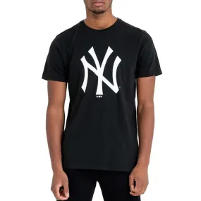 T-SHIRT STAMPA LOGO TEAM NY YANKEES Uomo Nero