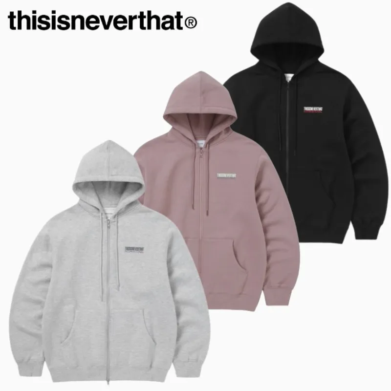 thisisneverthat  |Long Sleeves Plain Hoodies & Sweatshirts