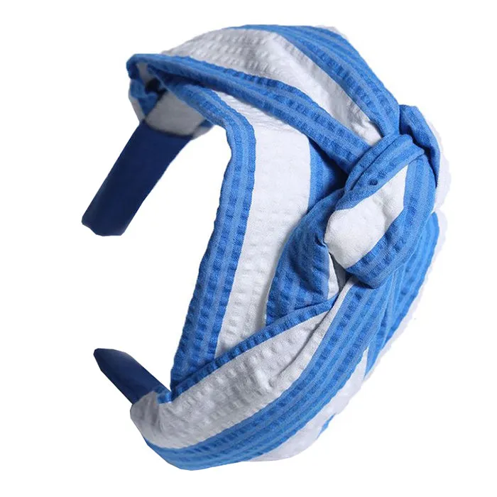 Tia Cibani Kids Classic Turban Hairband Marine Blue