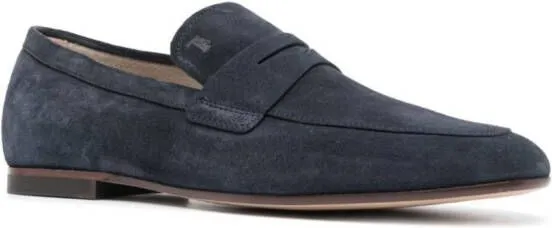 Tod's suede slip-on loafers Blue