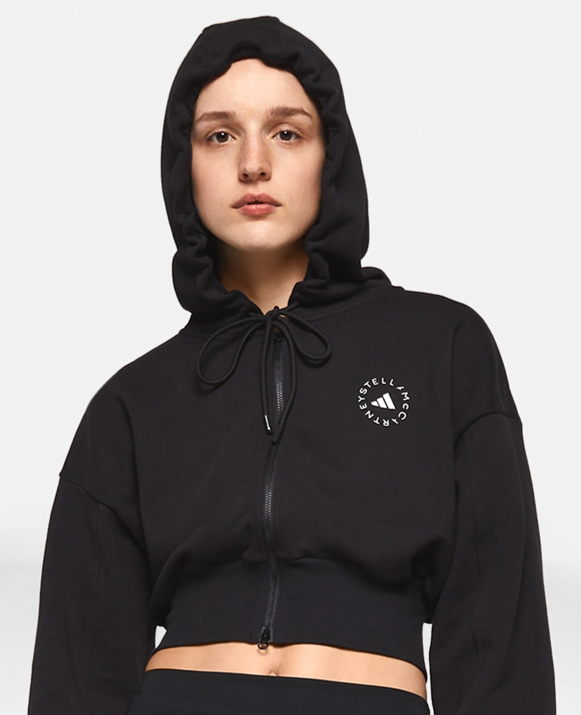 TrueCasuals Sportswear Cropped Hoodie