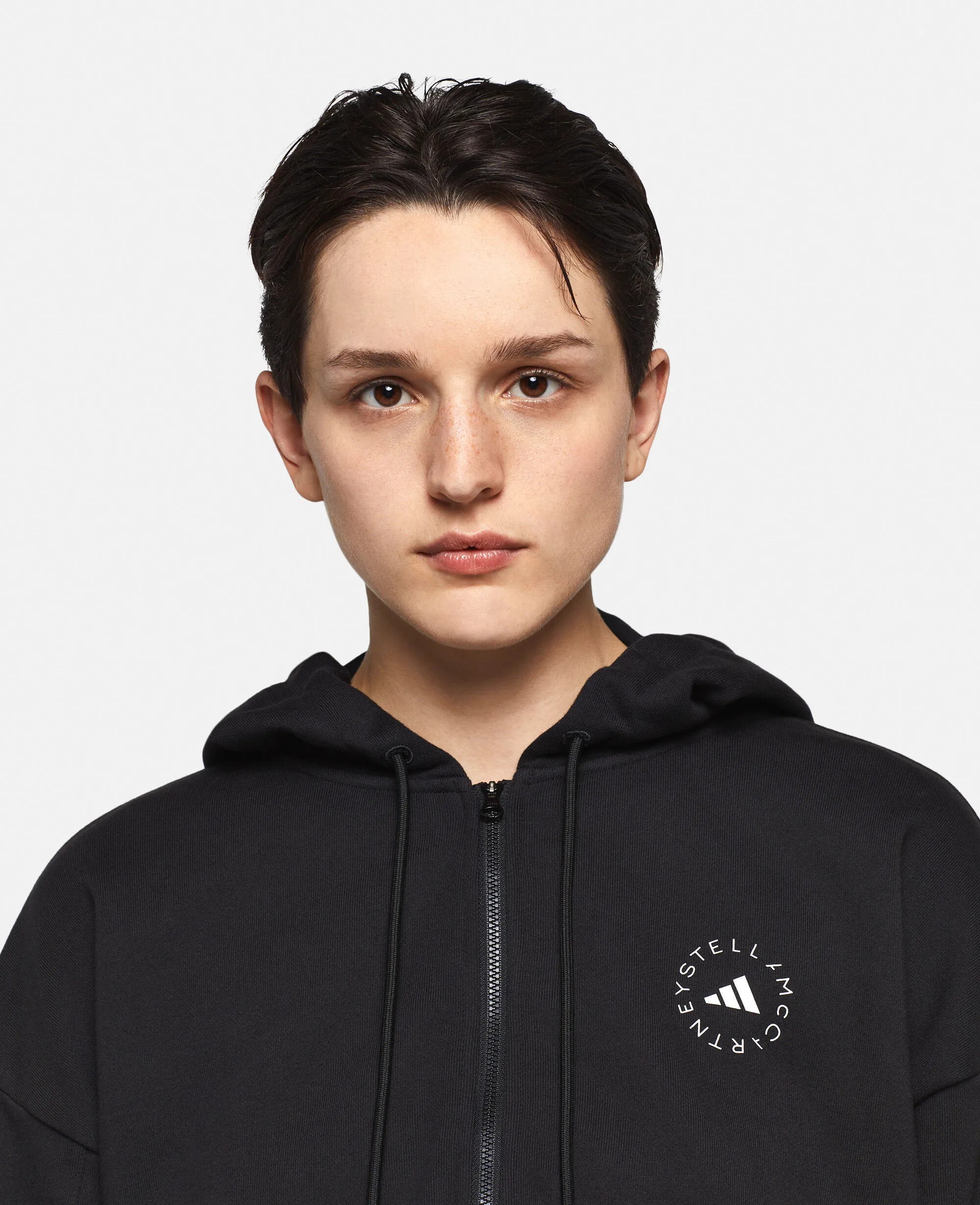 TrueCasuals Sportswear Cropped Hoodie