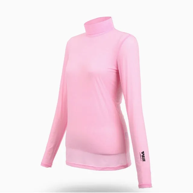 Ultra Thin Breathable Shirt Women Ice Silk Ladies long sleeve loose