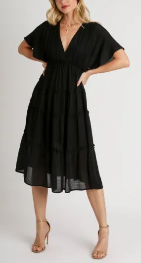 Umgee Tiered Midi Dress