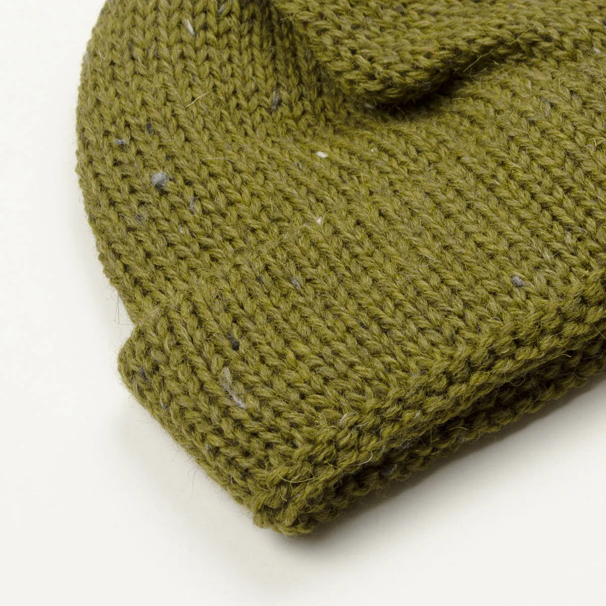 Universal Works - Short Watch Cap Kilcarra Wool - Khaki