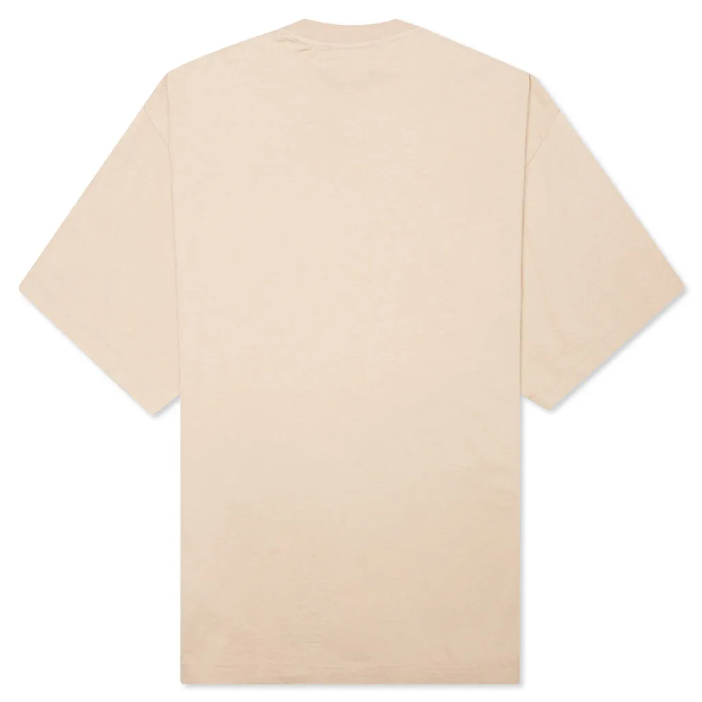 Upside Down Palm Tee - Beige/Green