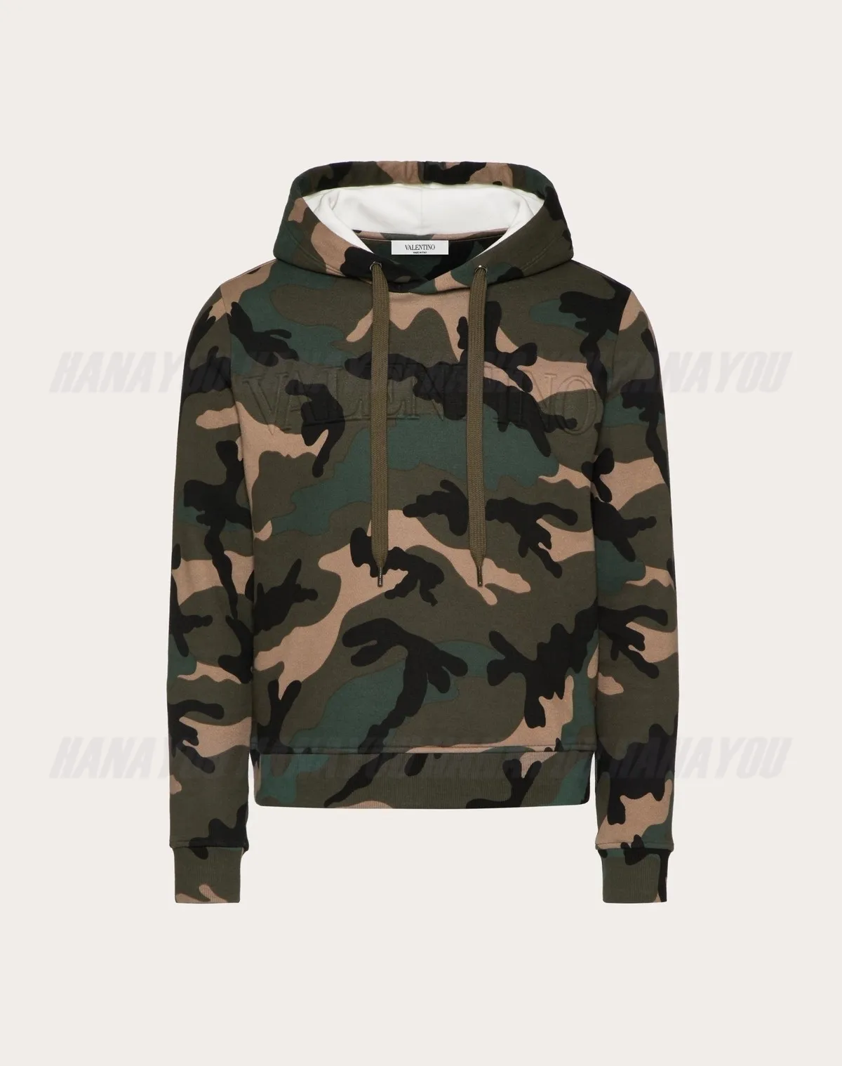 VALENTINO  |Camouflage Sweat Nylon Long Sleeves Cotton Logo Luxury