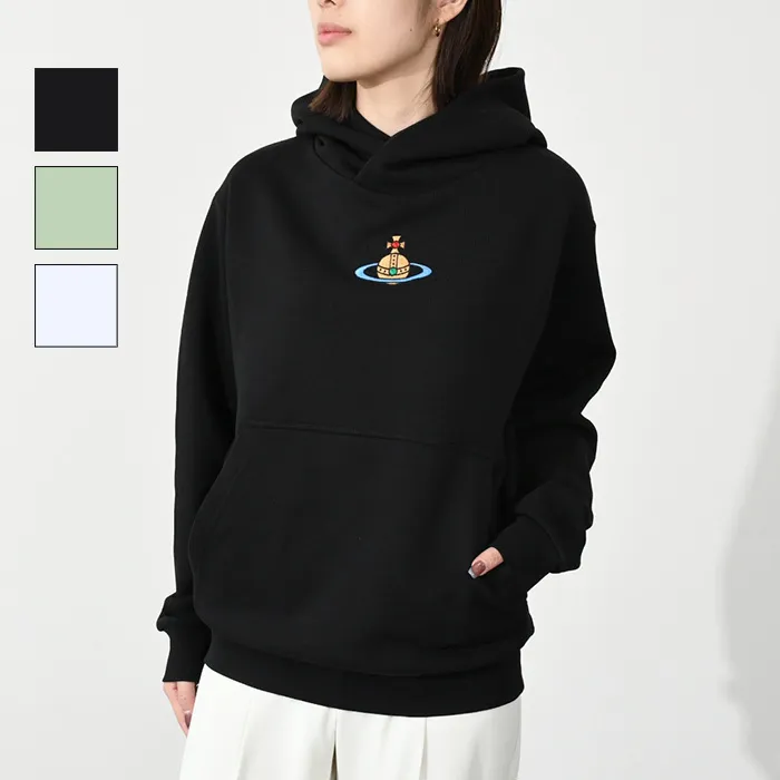 Vivienne Westwood  |Unisex Long Sleeves Cotton Logo Hoodies & Sweatshirts