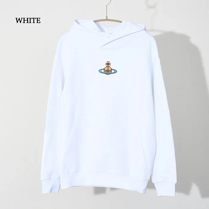 Vivienne Westwood  |Unisex Long Sleeves Cotton Logo Hoodies & Sweatshirts