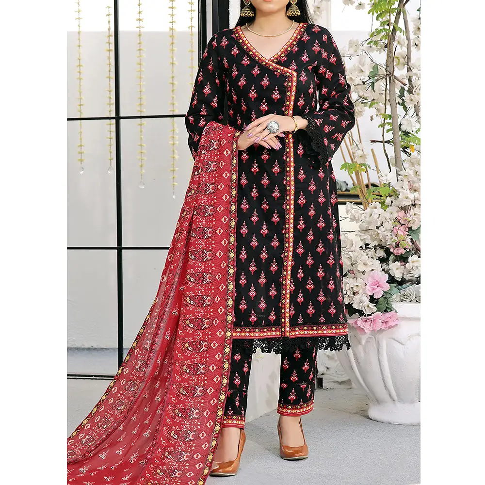 Vs Aiza & Momina Printed Lawn Unstitched 3Pcs Suit V-2 - 310