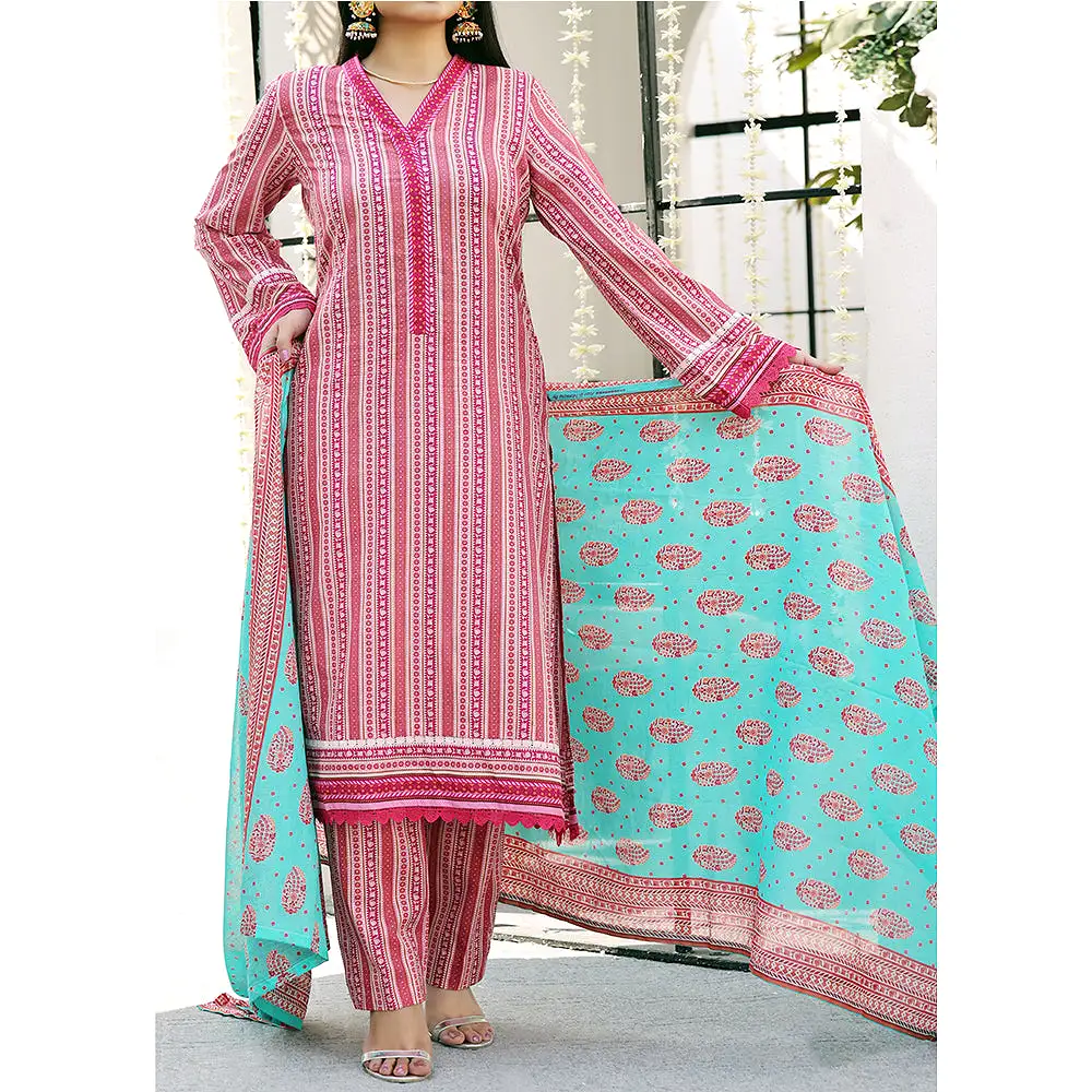 Vs Aiza & Momina Printed Lawn Unstitched 3Pcs Suit V-2 - 314