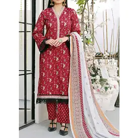 Vs Aiza & Momina Printed Lawn Unstitched 3Pcs Suit V-2 - 315