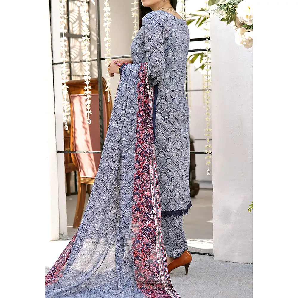 Vs Aiza & Momina Printed Lawn Unstitched 3Pcs Suit V-2 - 318