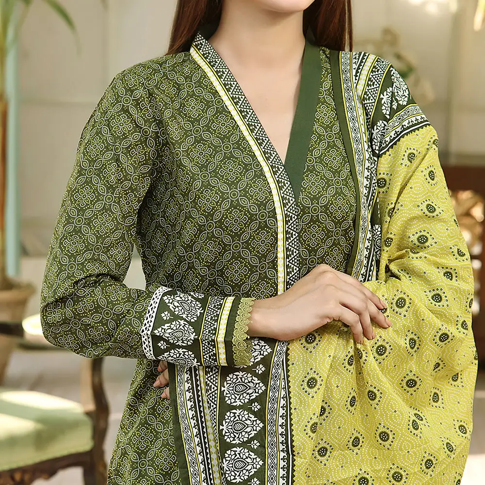 Vs Ayesha Alishba Printed Lawn Suit Unstitched 3Pcs - 188