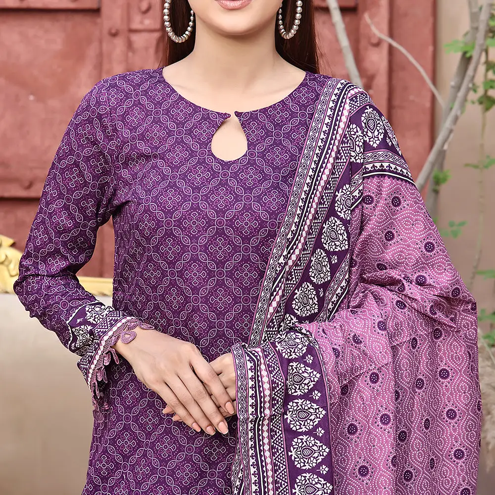 Vs Ayesha Alishba Printed Lawn Suit Unstitched 3Pcs - 191