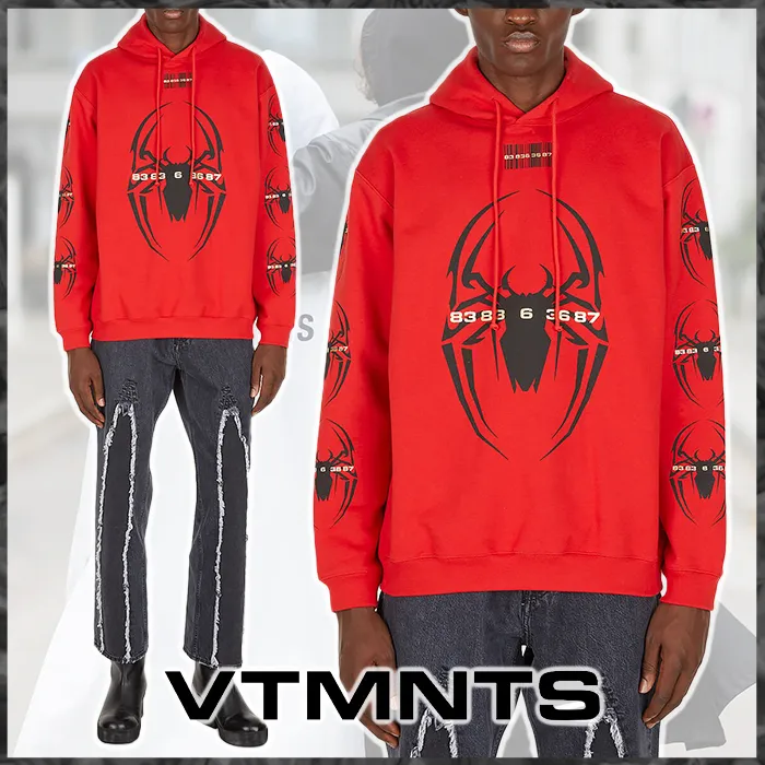 VTMNTS  |Street Style Long Sleeves Cotton Hoodies