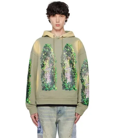 Who Decides War Green Garden Glass Hoodie