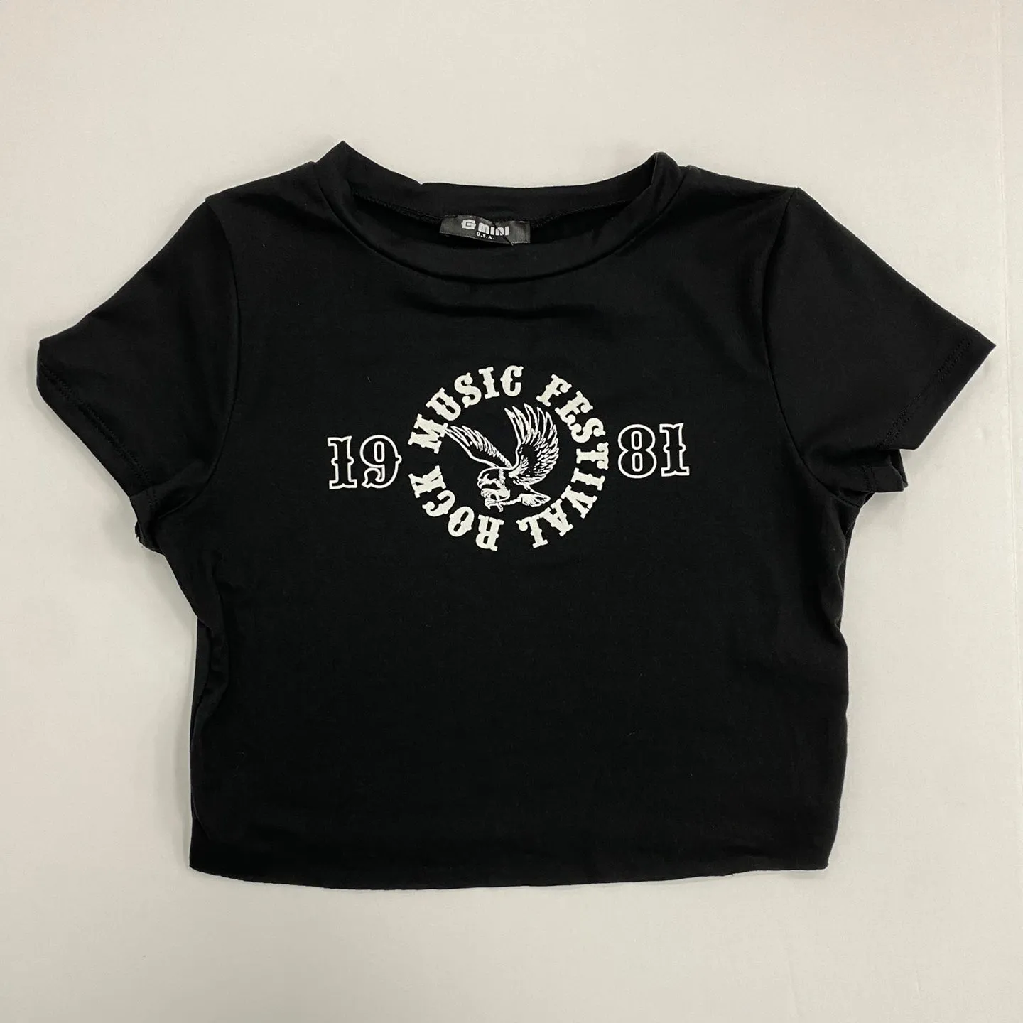 Women's Rock Music Festival Crop Top T-Shirt