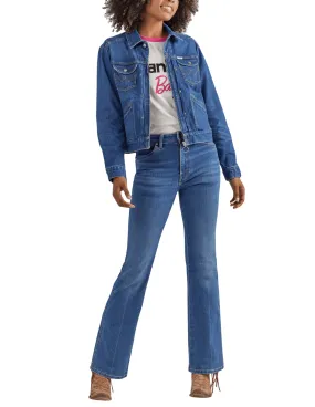 Wrangler Womens Front Zip Denim Barbie  Jacket