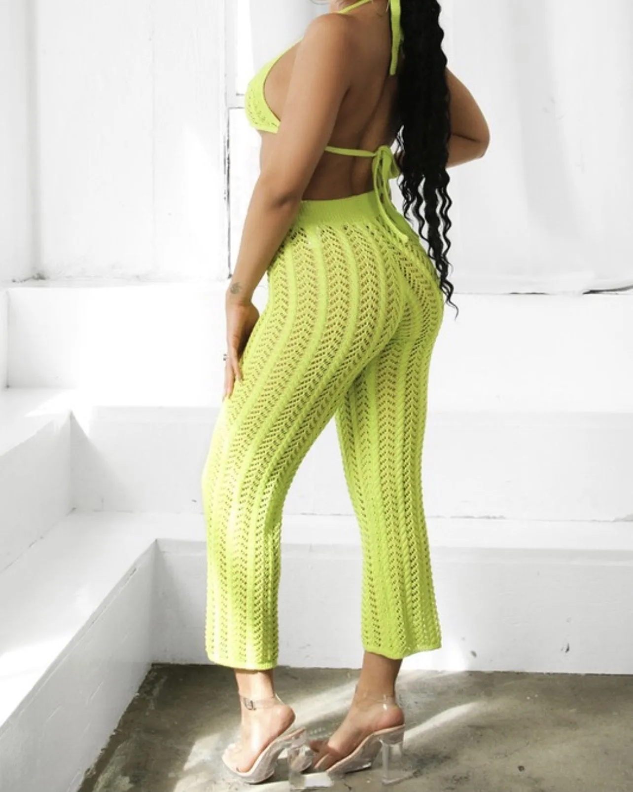 Yara Crochet Pants Set