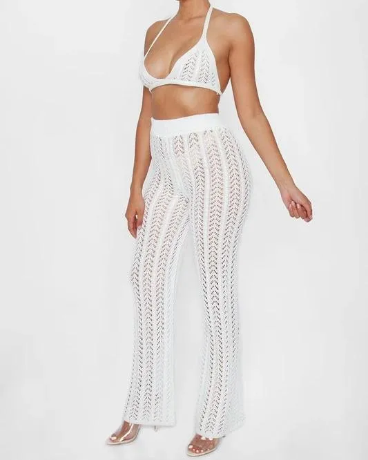 Yara Crochet Pants Set