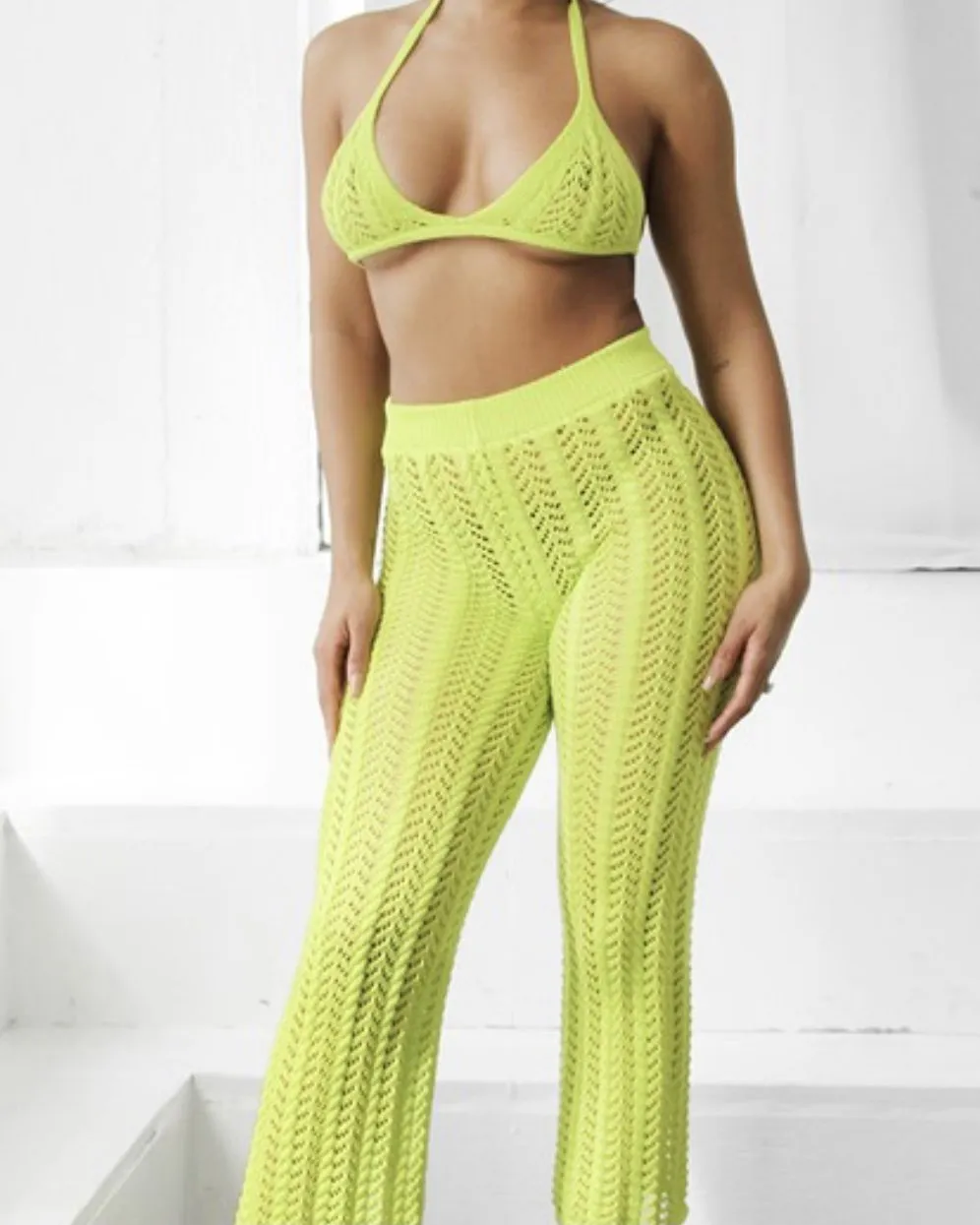 Yara Crochet Pants Set